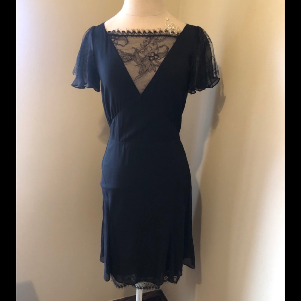 Emilio Pucci Little Black Dress silk and lace